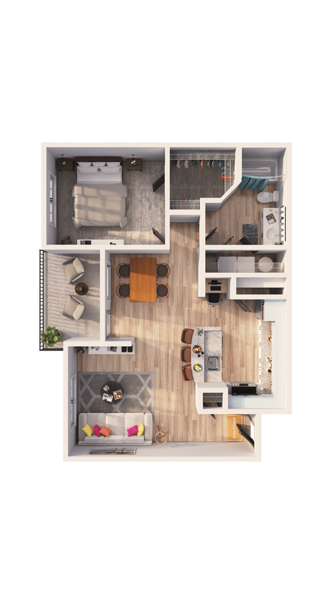 Floor Plan - A1C Renovated
