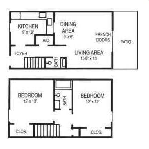 2BR/1.5BA - 2 Bedroom