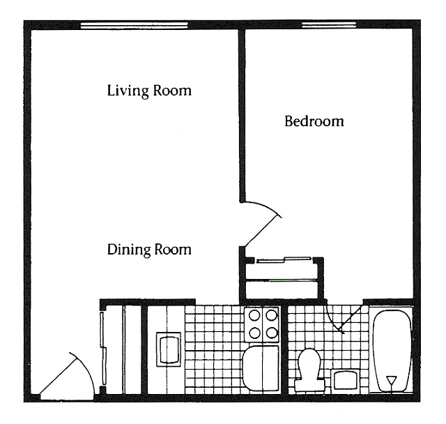 1 Bedroom 1 Bathroom 2nd Floor Renovated Apartment - 1 Bed 1 Bath Garden 2nd Floor Reno