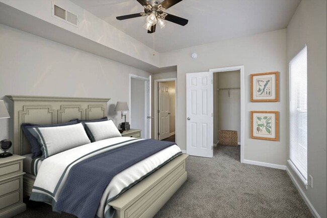 MASTER BEDROOM WITH ON-SUITE BATH - Town Center Apartments