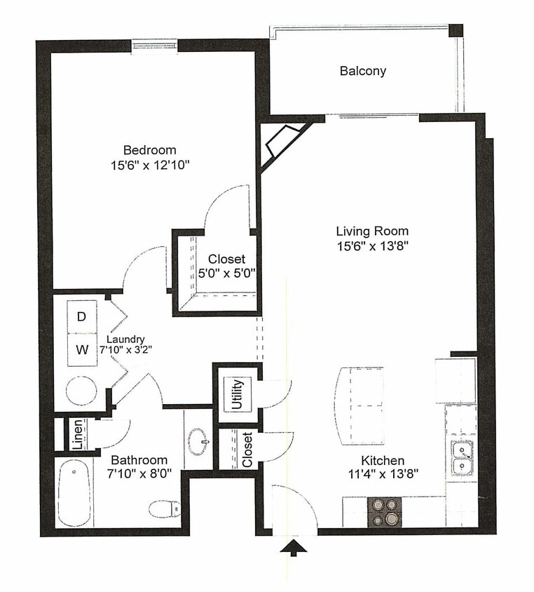 1 Bedroom - 1 Bedroom