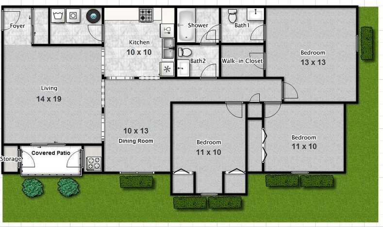 3BR/2BA - 3 Bed 1.5 Bath