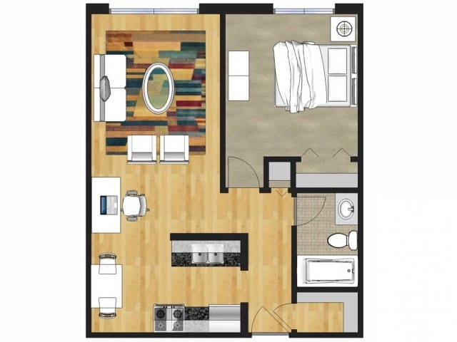One Bedroom - One Bedroom Large