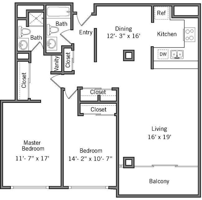 Floor Plan - 2K