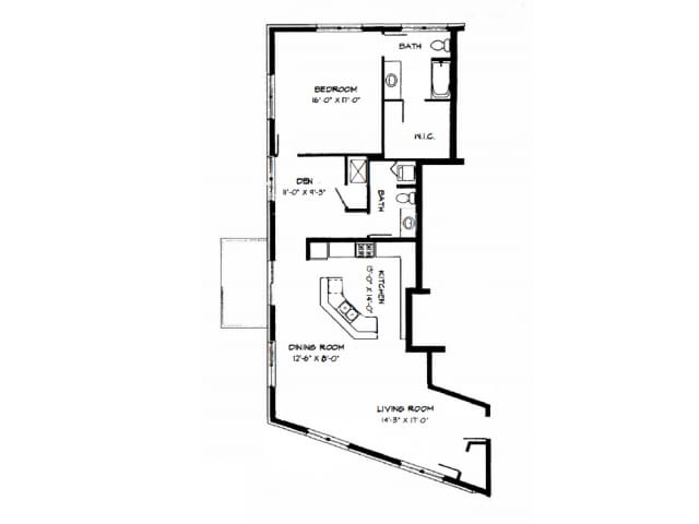 1 Bed + Den / 1.5 Bath - 1,245 SF - 1 Bed / 1.5 Bath + Den - 1,245 SF