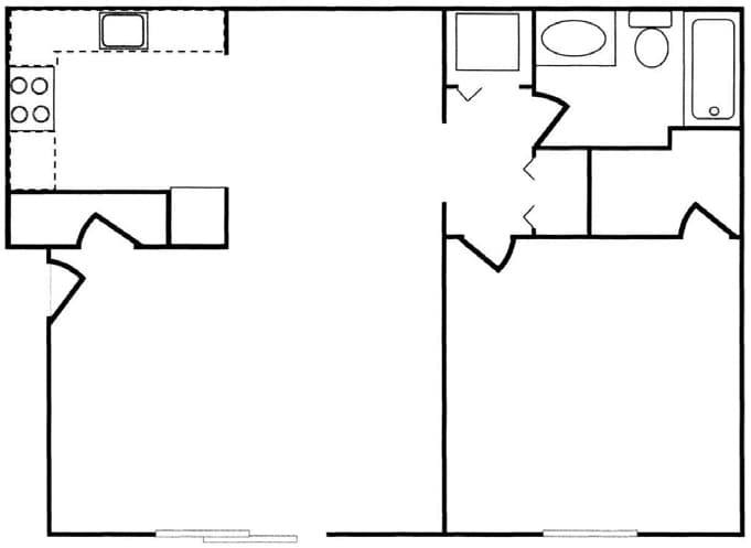 One Bedroom - One Bedroom Apartment With Balcony At Top Rated...