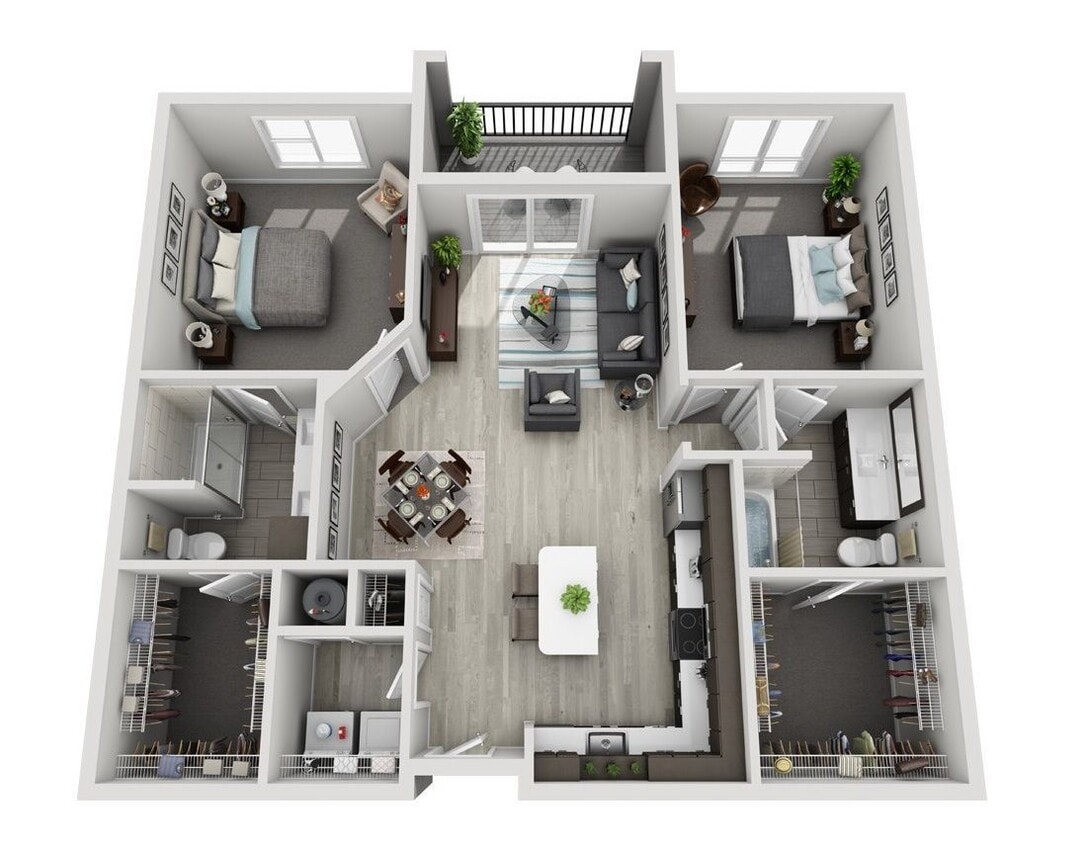 Floor Plan - D4 (2BR)
