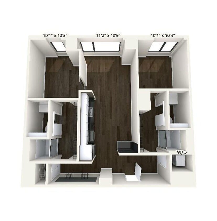 Floor Plan - B4 | 2 Bed | 2 Bath