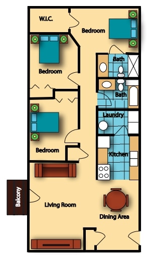 3BR/2BA - 3 Bed 2 Bath