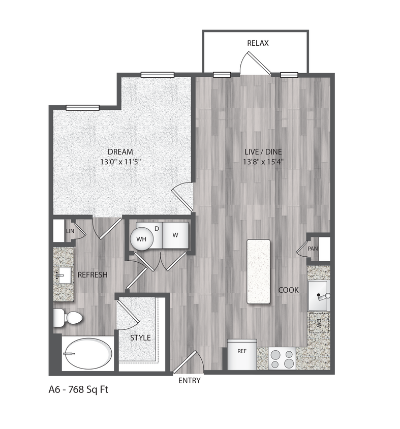 A6 floor plan Encore Montrose - A6