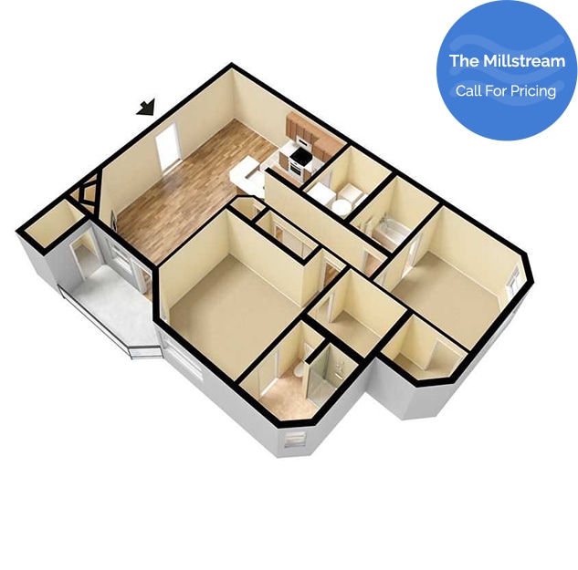 The Millstream 2 Bed 2 Bath - The Millstream - Remodel