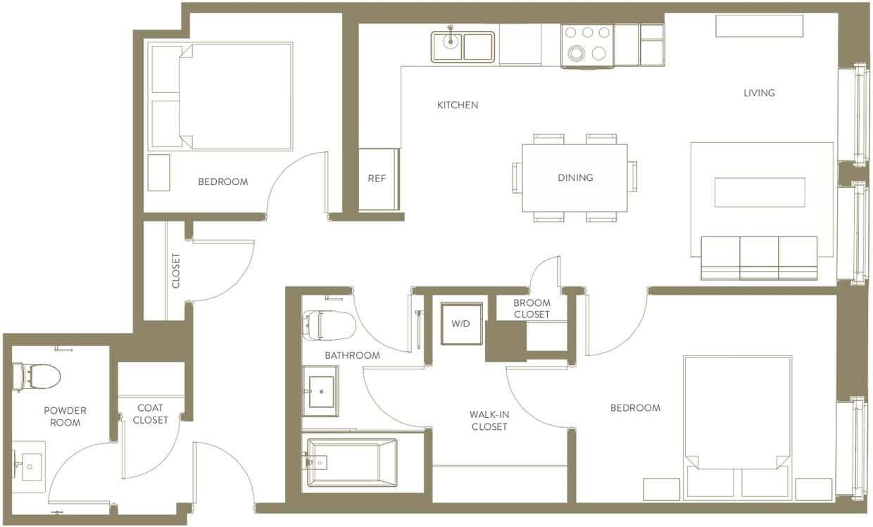 Floor Plan - Two Bedroom B