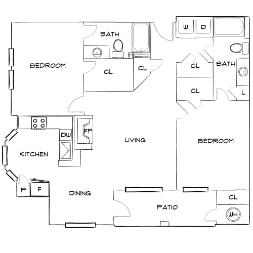 Floor Plan - Design 2B20 Premier