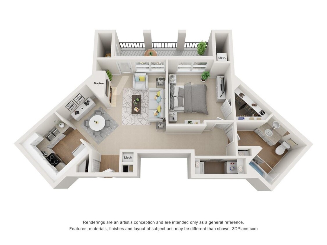 Floor Plan - Commonwealth 1B1B