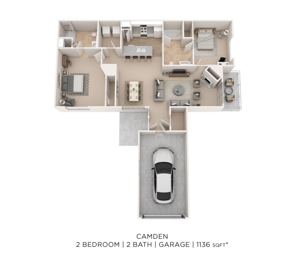 Floor Plan - Camden w/ Garage - Lower Level