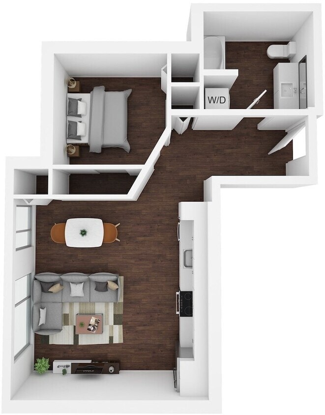 Floor Plan - 1 Bed/1 Bath-C4