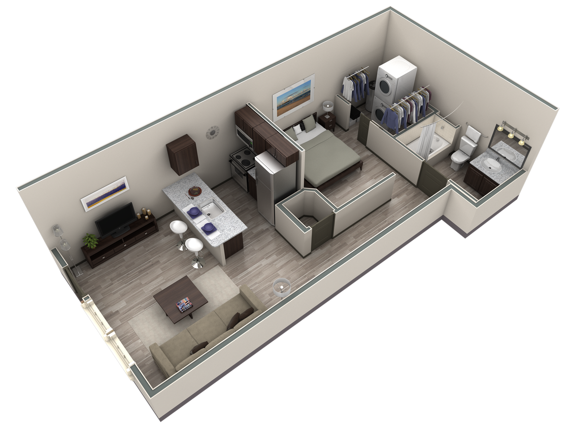 Floor Plan - Studio Horizon Courtyard