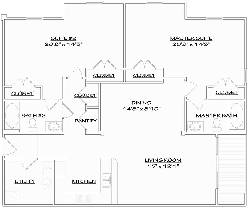 3 Bedroom and 2 Bathroom - The Buckingham