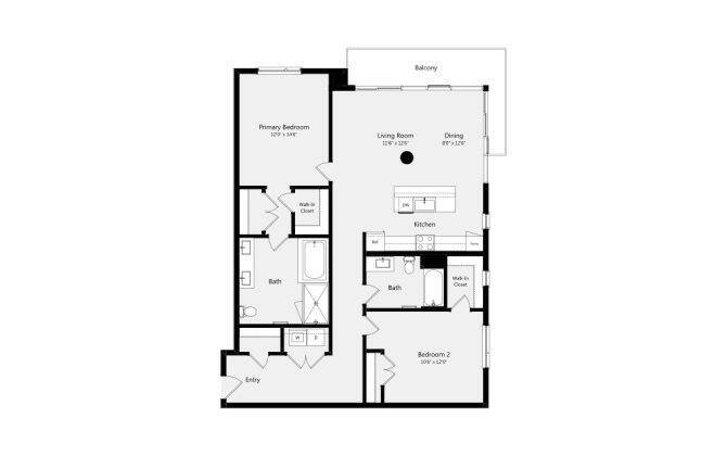 Floor Plan - 2B-B