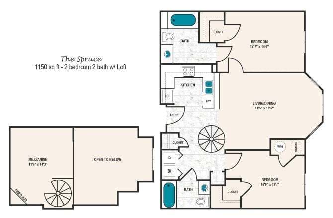 Floor Plan - Spruce with Loft