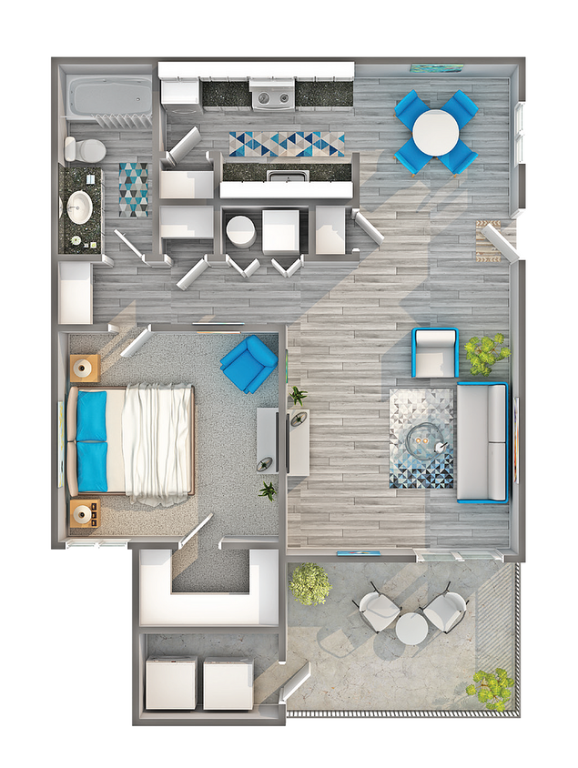 Fairfield | 1-Bedroom Floorplan - Fairfield