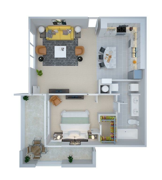 Crown Lone Oak A1.jpg - 1 Bedroom