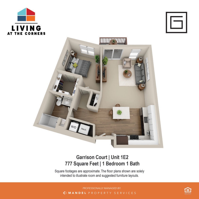 Garrison Court Unit Style 1E2 - 1E2