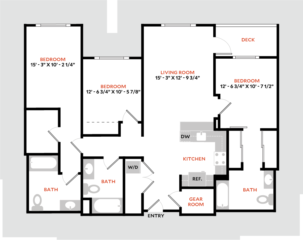 Floor Plan - Plan 3J