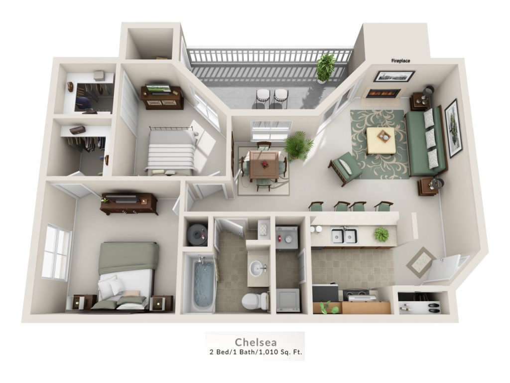 Floor Plan - Chelsea 2X1 3rd Floor