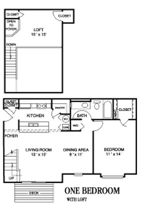 1BR/1BA - 1BR/1BA LOFT