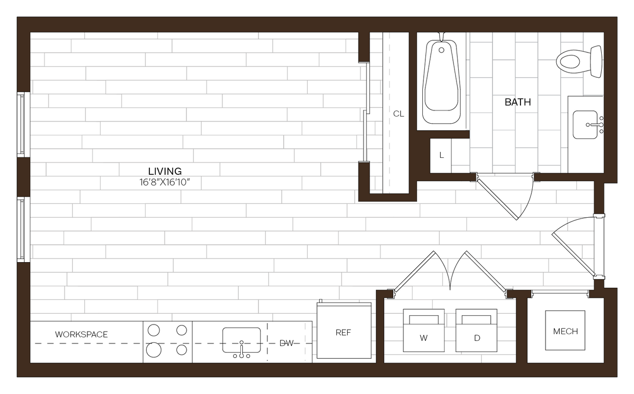 Floor Plan - Studio ADU-S7