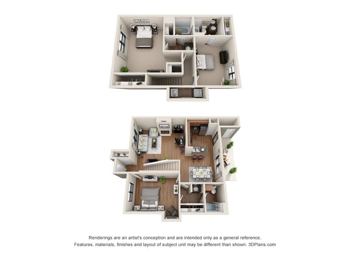 Floor Plan - C1R - Greenbrier Townhouse