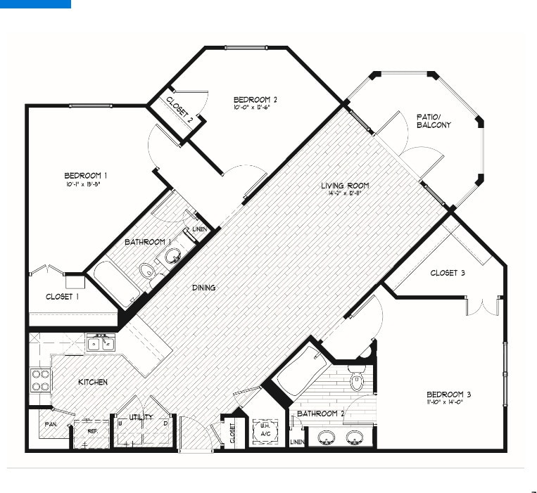 Floor Plan - C1 - Harbor Shores I