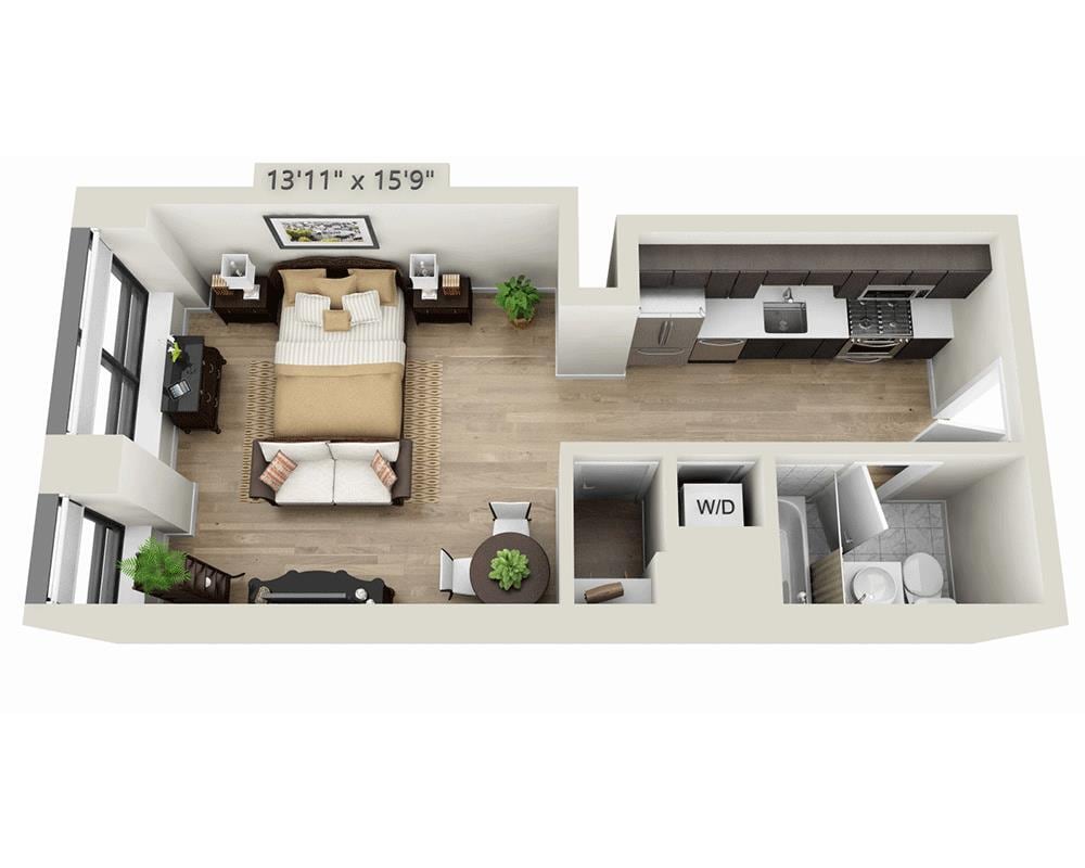 Floor Plan - Studio E1L