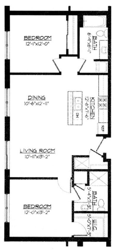 2 Bed / 2 Bath - 1,057 SF - 2 Bed / 2 Bath - 1,057 SF