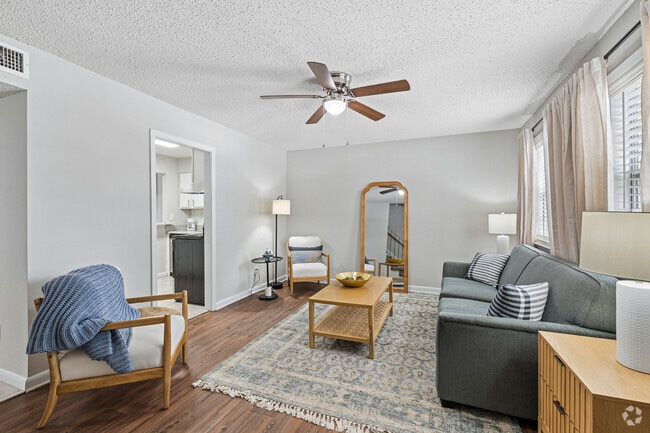 2BR, 1.5BA - 1,200SF - Living Room - Sandpiper