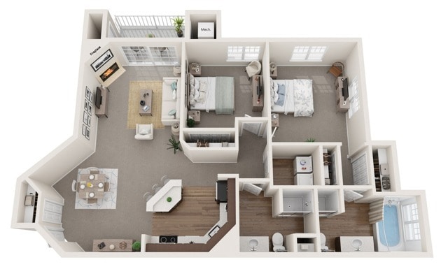 The Chadbourne II | The Landmark at Hatchery Hill | Apartments in Fitchburg, WI - The Chadbourne II