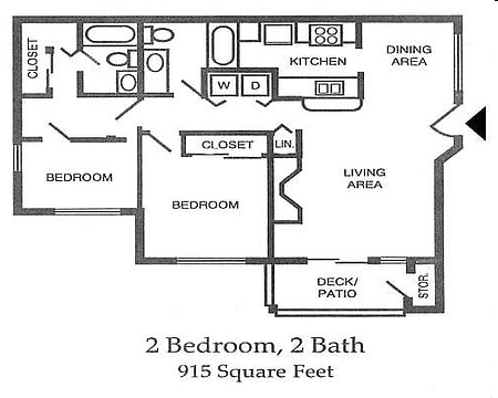 2BR/2BA - 2 Bedroom 2 Bath