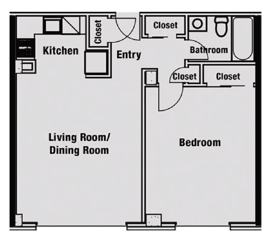One Bedroom - One Bedroom