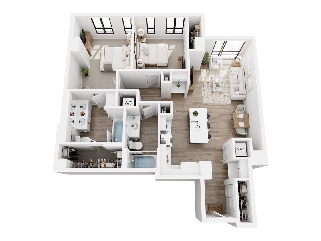 Floor Plan - 2 Bedroom C