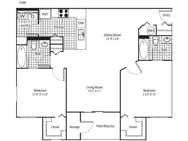Floor Plan - Cadiz Renovated 