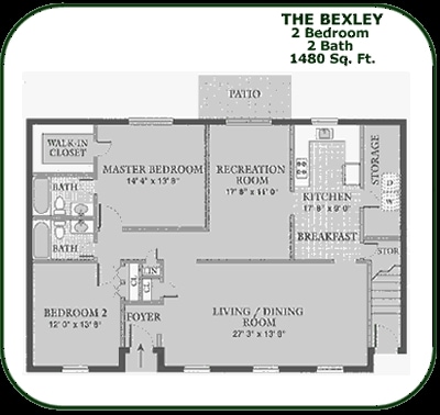 2BR/2BA - Bexley