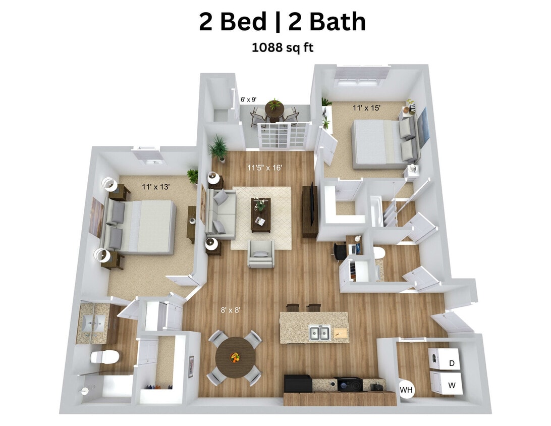 Floor Plan - 2 Bedroom
