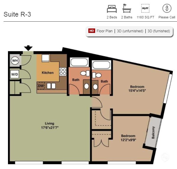 Floor Plan - Suite R3