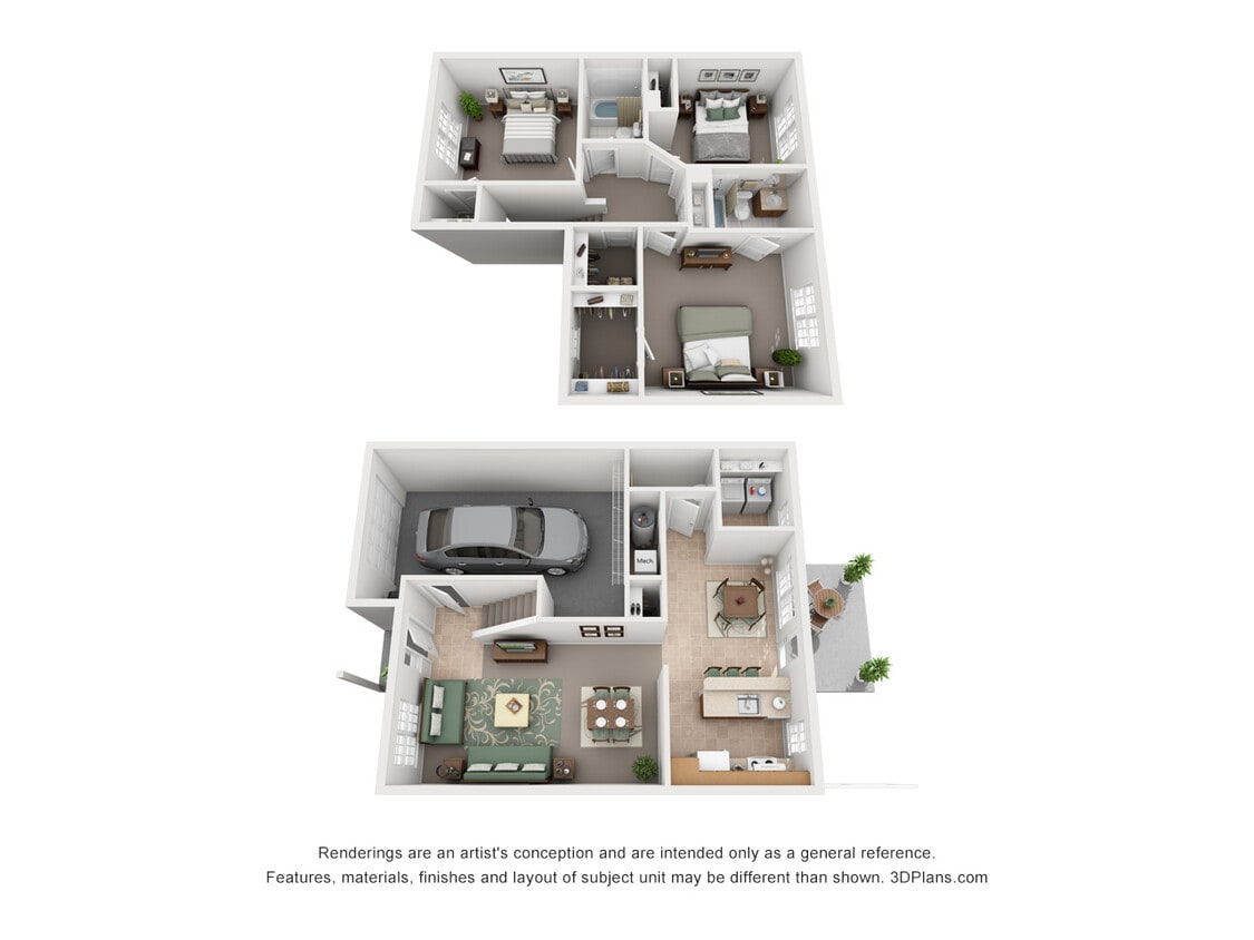Floor Plan - Prairies I-X - Active Duty