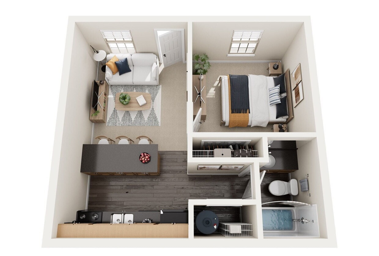 Floor Plan - 1 Bedroom Reno