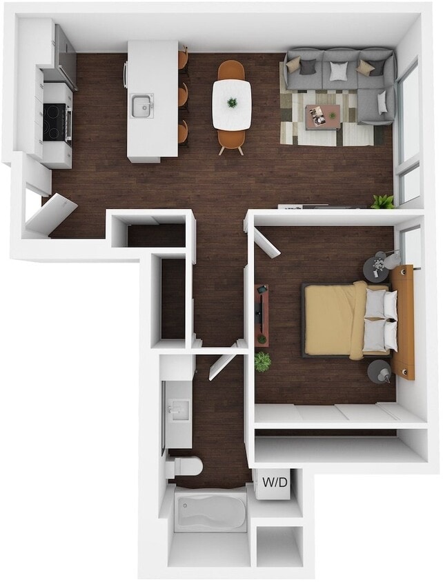 Floor Plan - 1 Bed/1 Bath-C11
