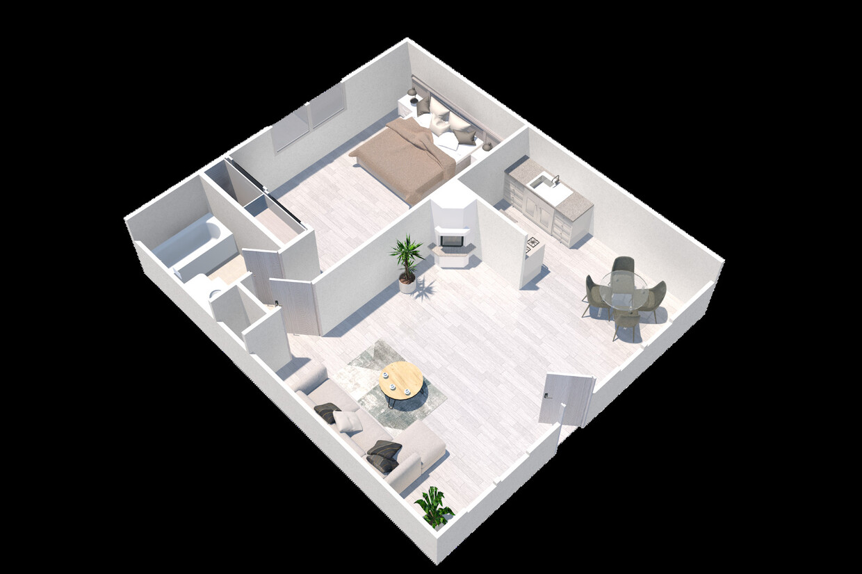 Floor Plan - One Bedroom