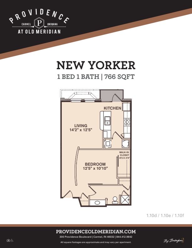 Floor Plan - 1B1B New Yorker - Renovated