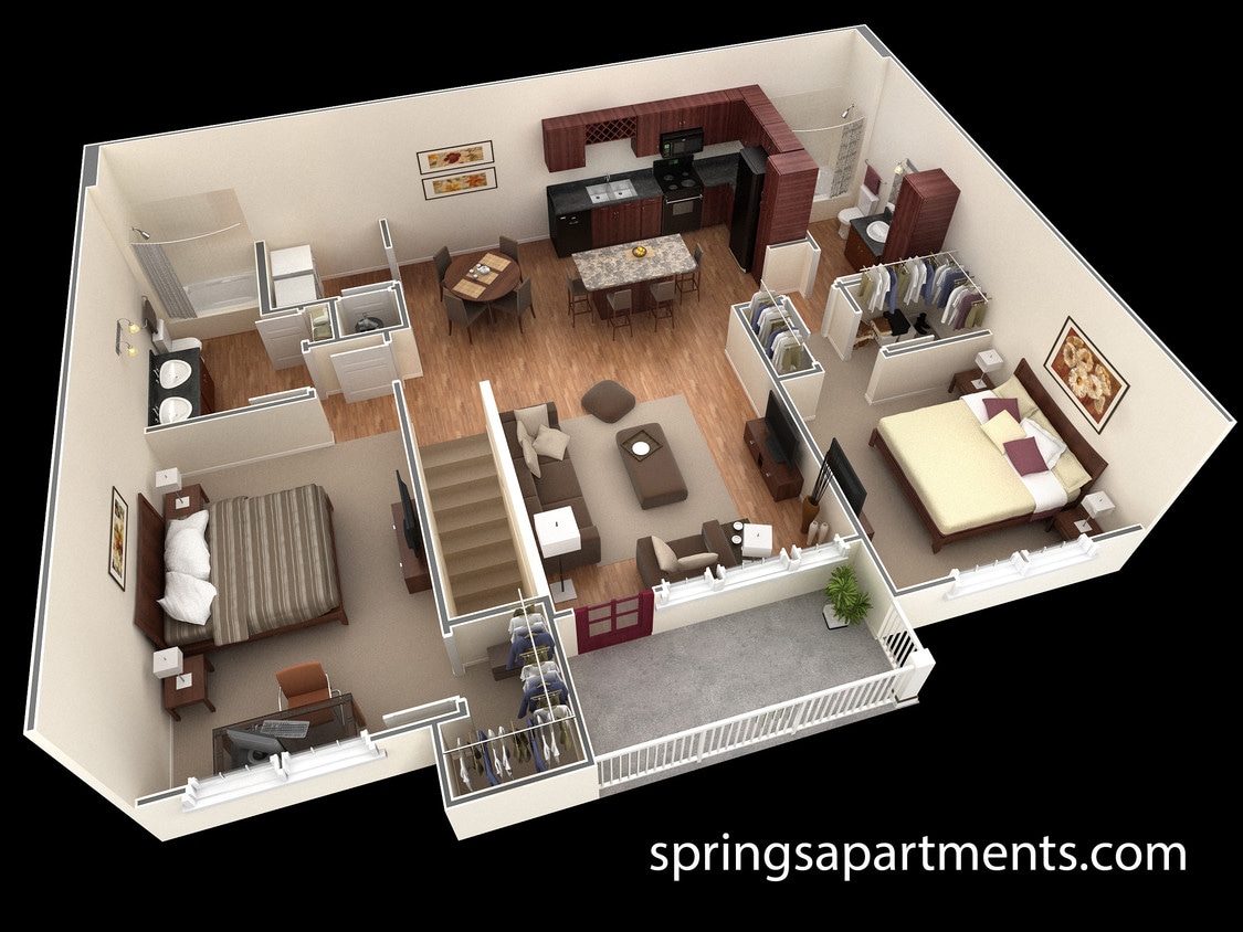 Floor Plan - 2 BR Grand Overlook